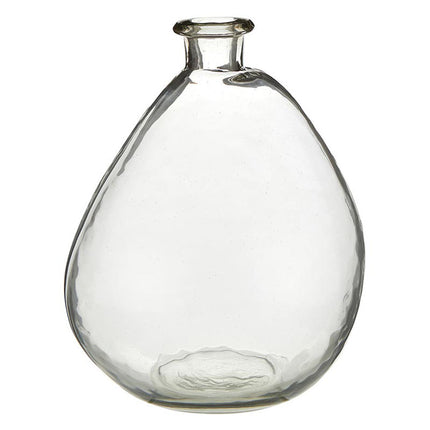 Clear Recycled Glass Vase - Small