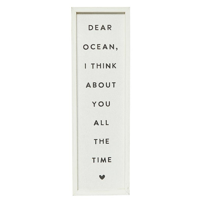 Wood Sign - Dear Ocean