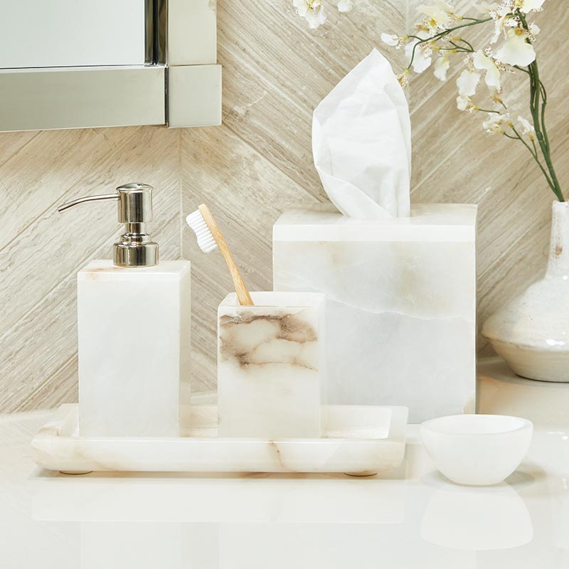 Alabaster Soap Dispenser