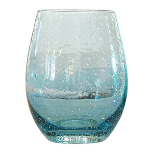 Seeded Wine Glasses (Set of 4) - Blue