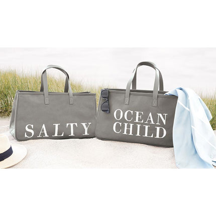 Grey Canvas Tote - Salty