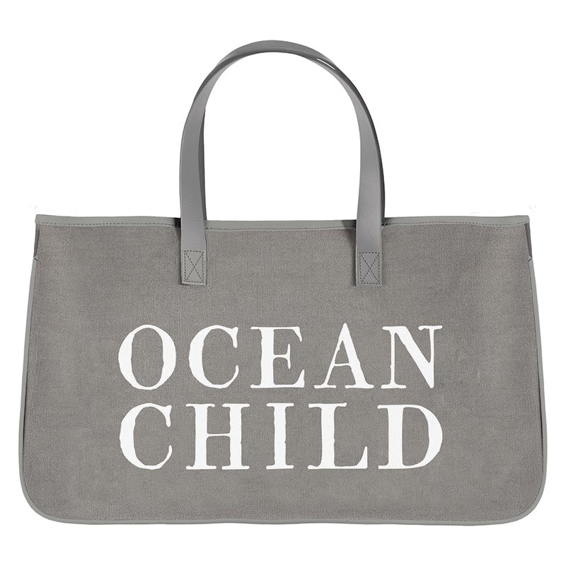 Grey Canvas Tote - Ocean Child