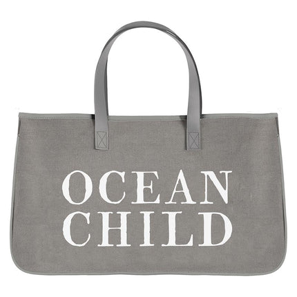 Grey Canvas Tote - Ocean Child