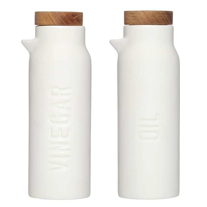 Matte White Oil &amp; Vinegar Set