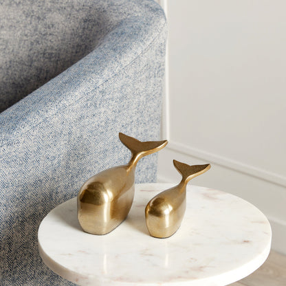 Moby Sculptures, Set of 2 - Gold