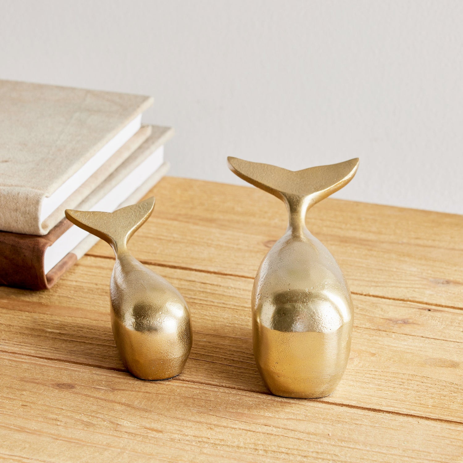 Moby Sculptures, Set of 2 - Gold