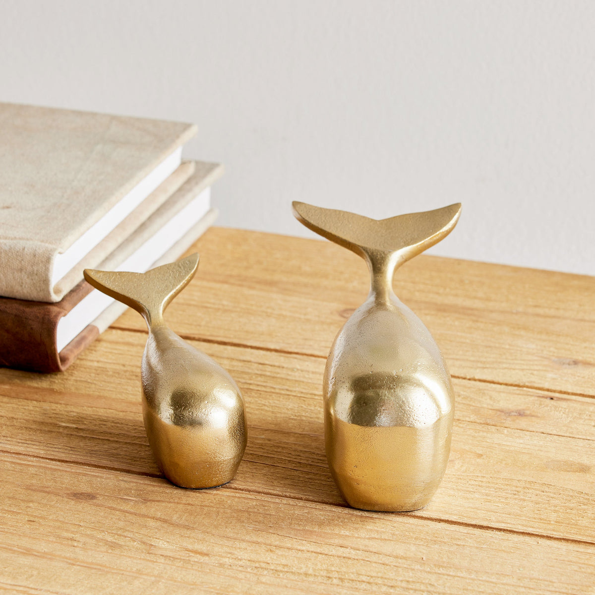 Moby Sculptures, Set of 2 - Gold