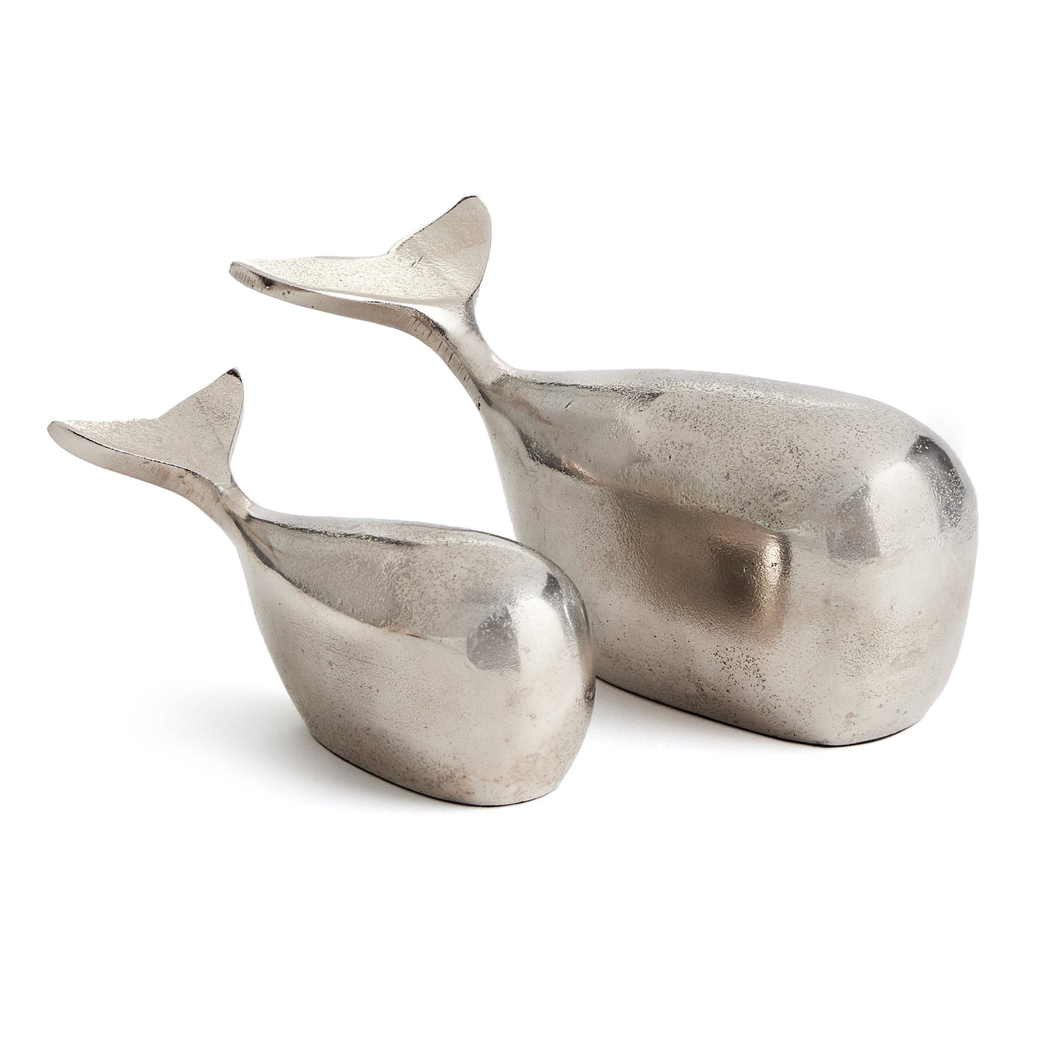 Moby Sculptures, Set of 2 - Silver