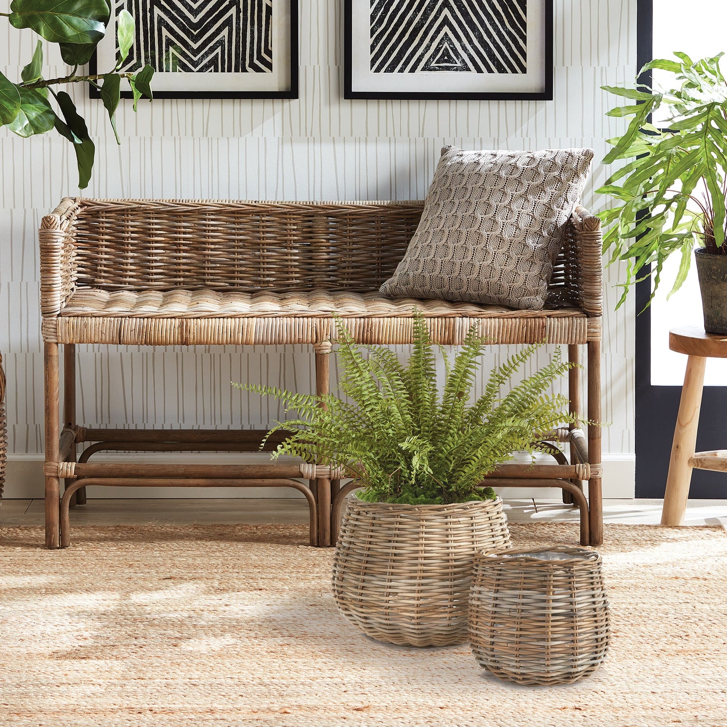 BRINLEY BASKETS, SET OF 2
