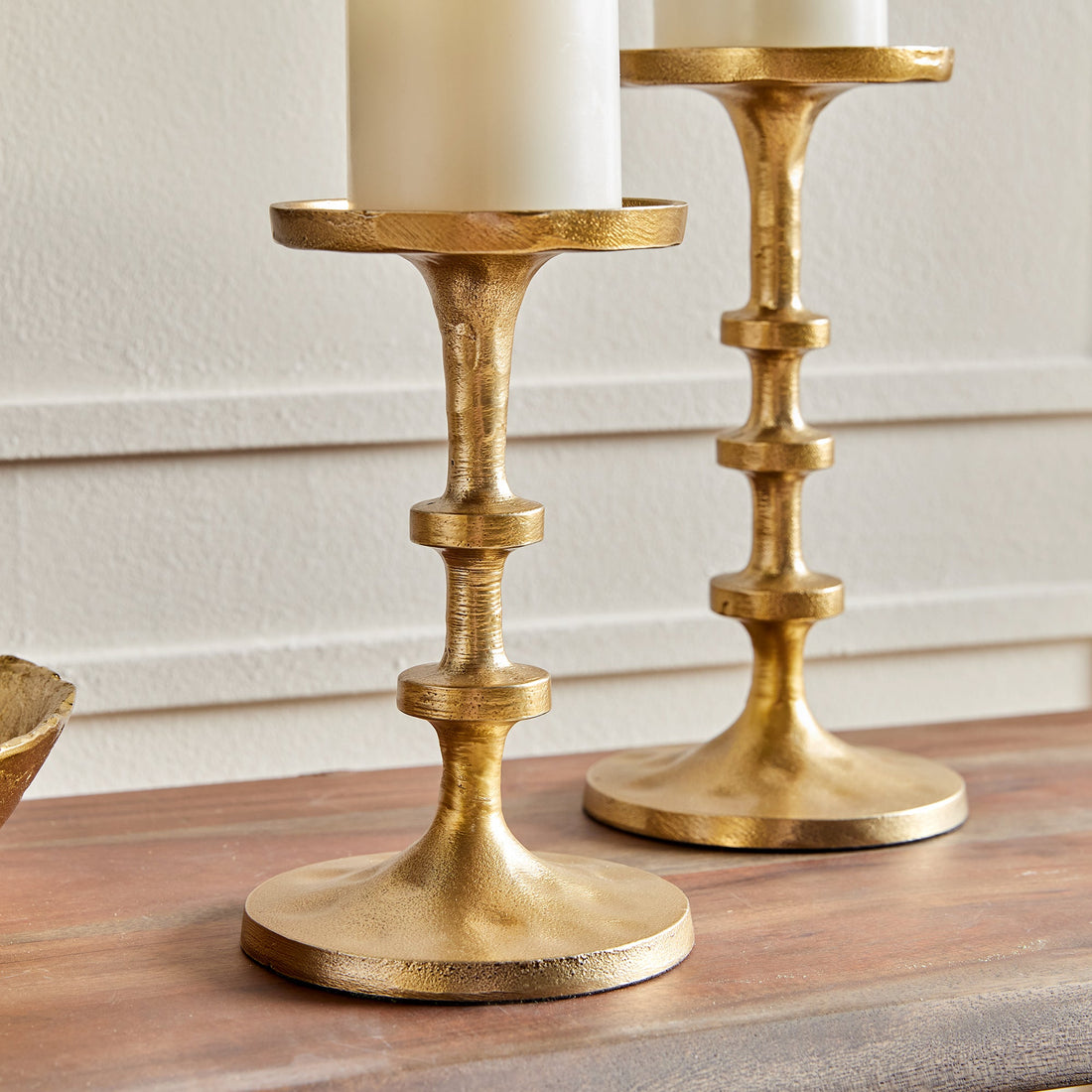 ABACUS PETITE CANDLE STANDS, SET OF 2