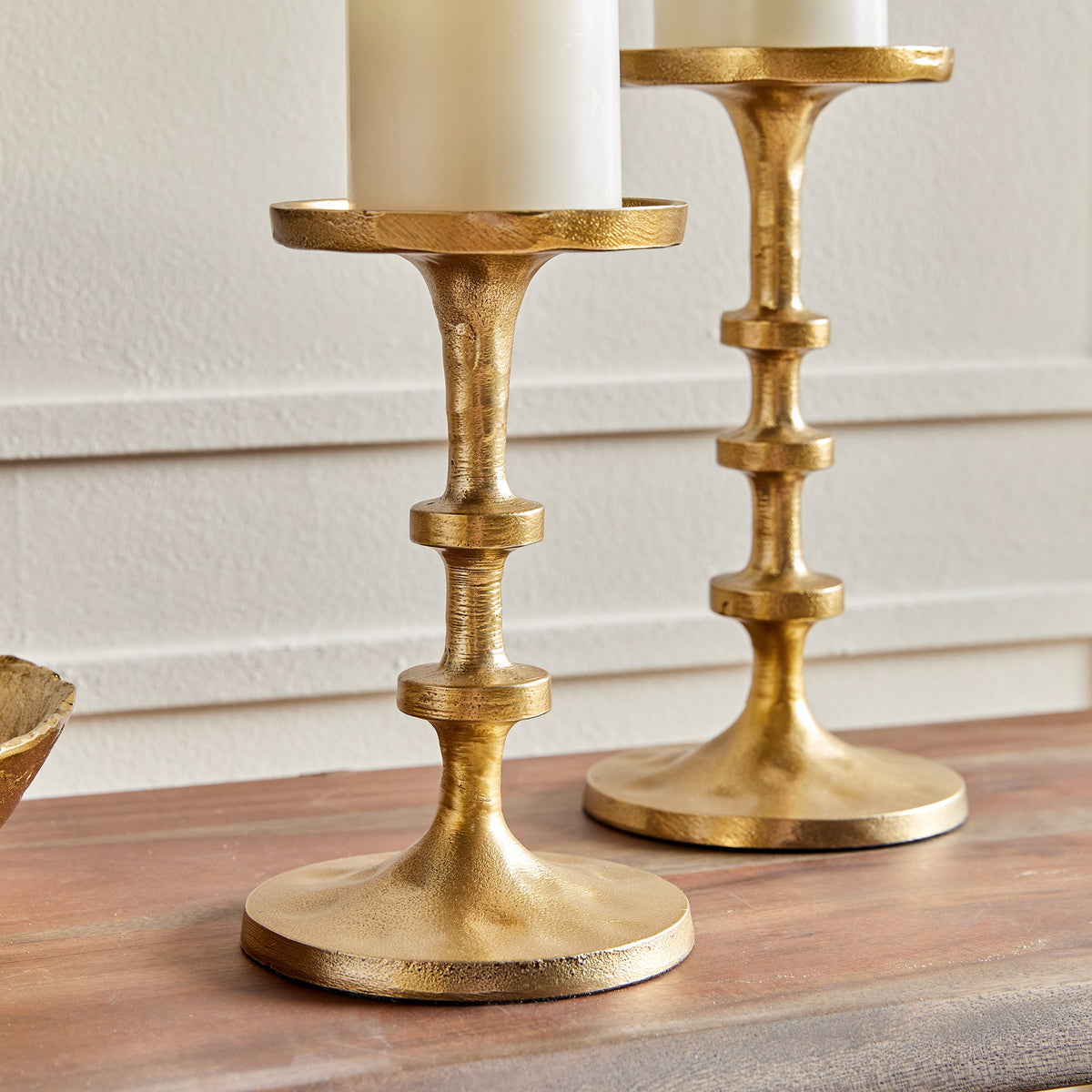 ABACUS PETITE CANDLE STANDS, SET OF 2