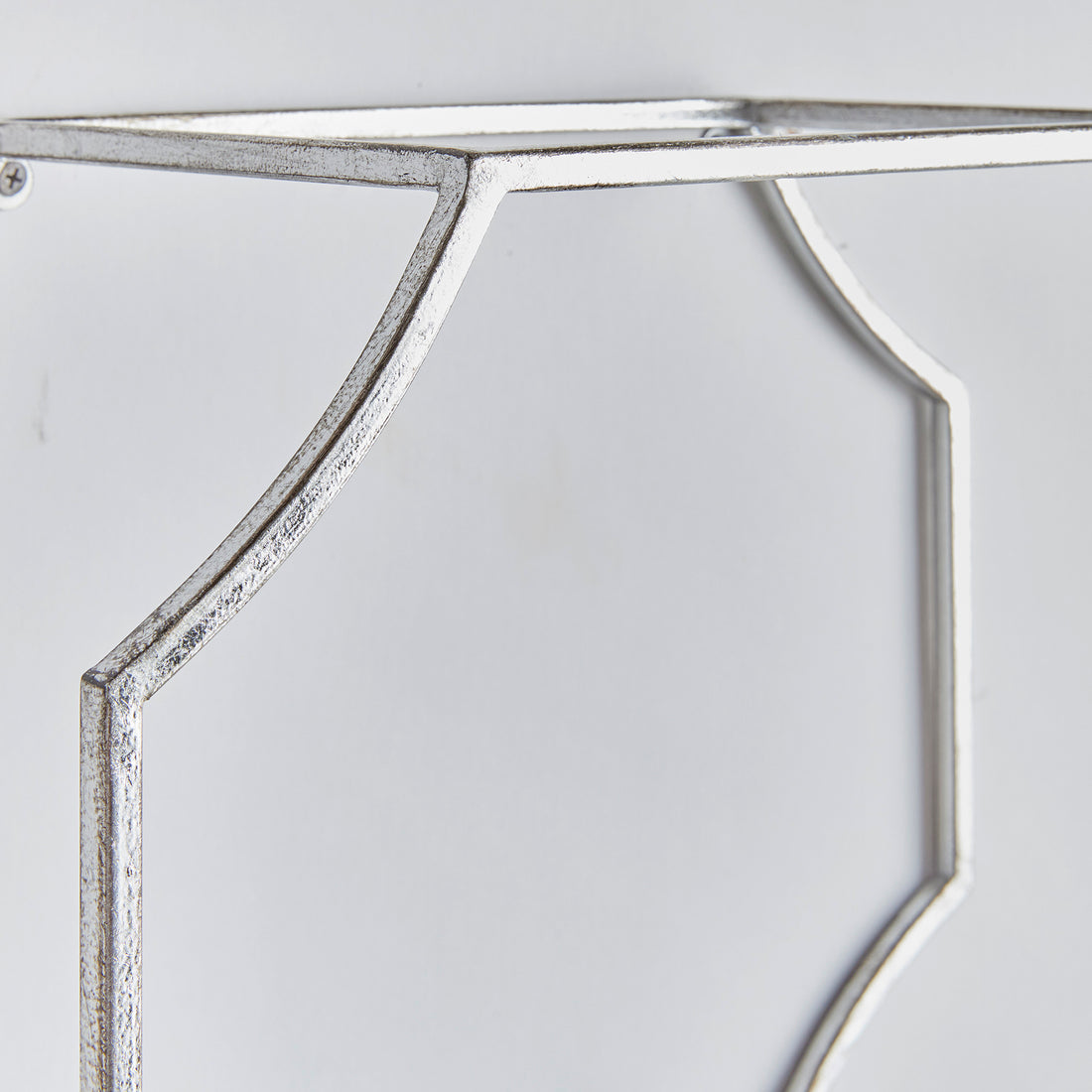 Hudson Mirrored Wall Shelves, Set of 3 - Antique Silver