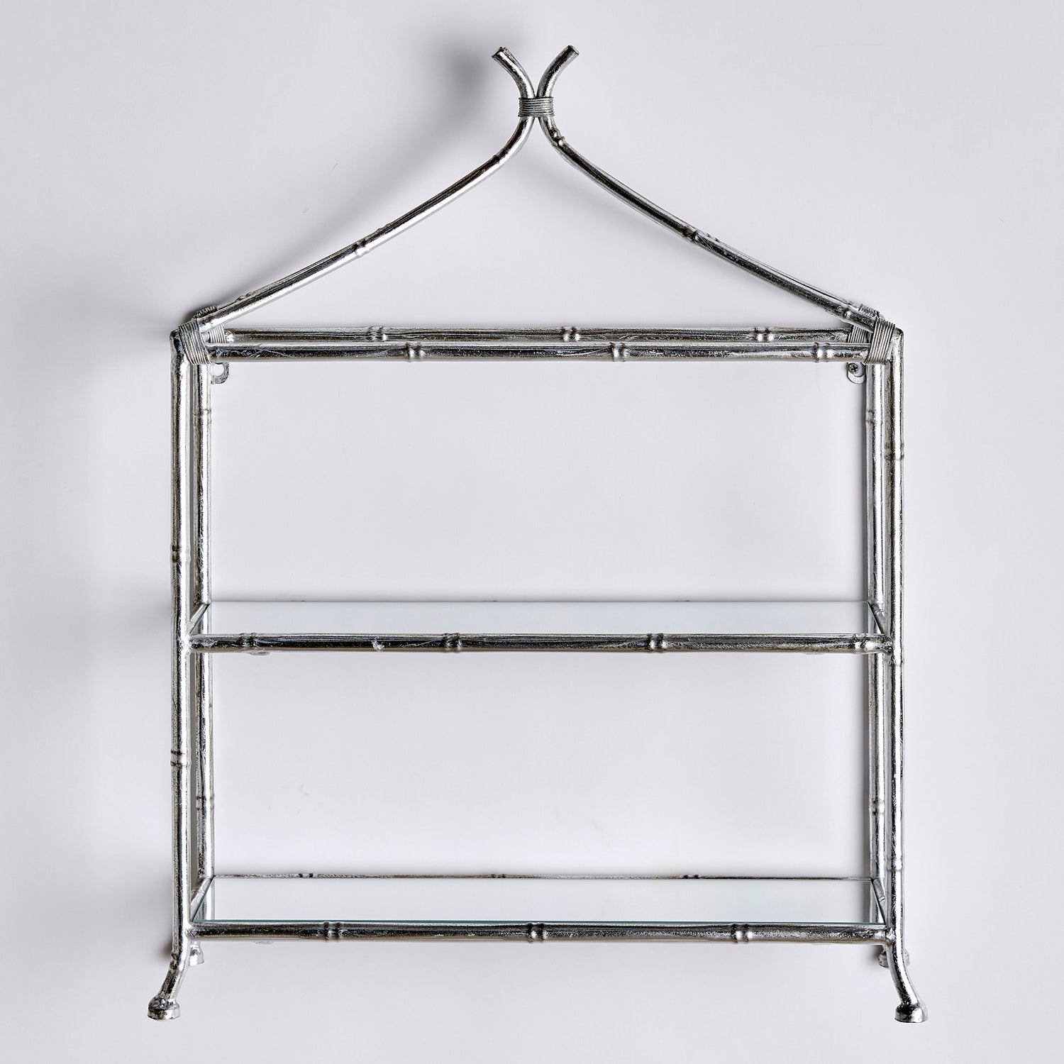 Daphne 2-Tier Curio Shelf - Silver