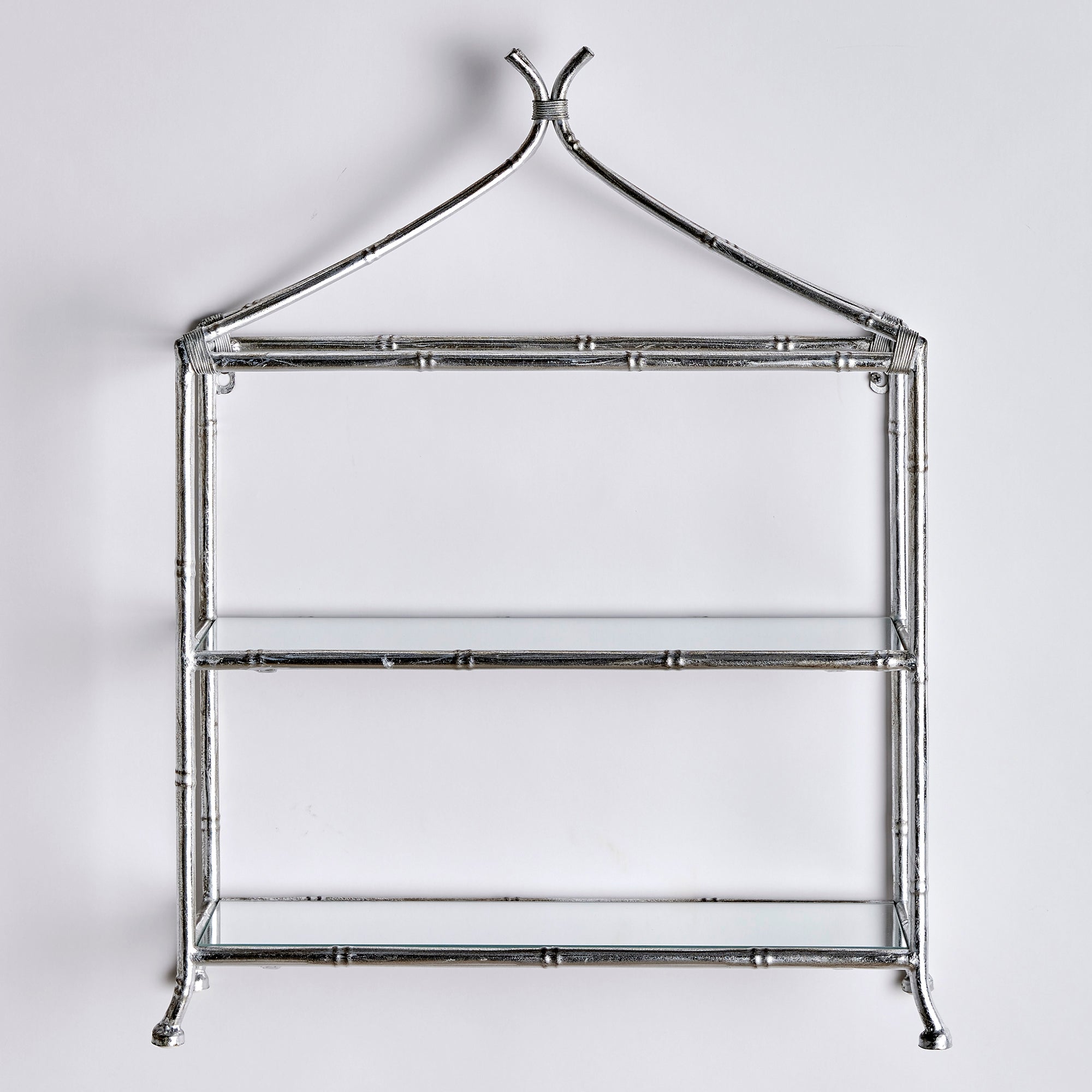 Daphne 2-Tier Curio Shelf - Silver