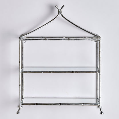 Daphne 2-Tier Curio Shelf - Silver