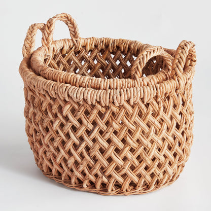Emlyn Baskets with Handles, Set of 2