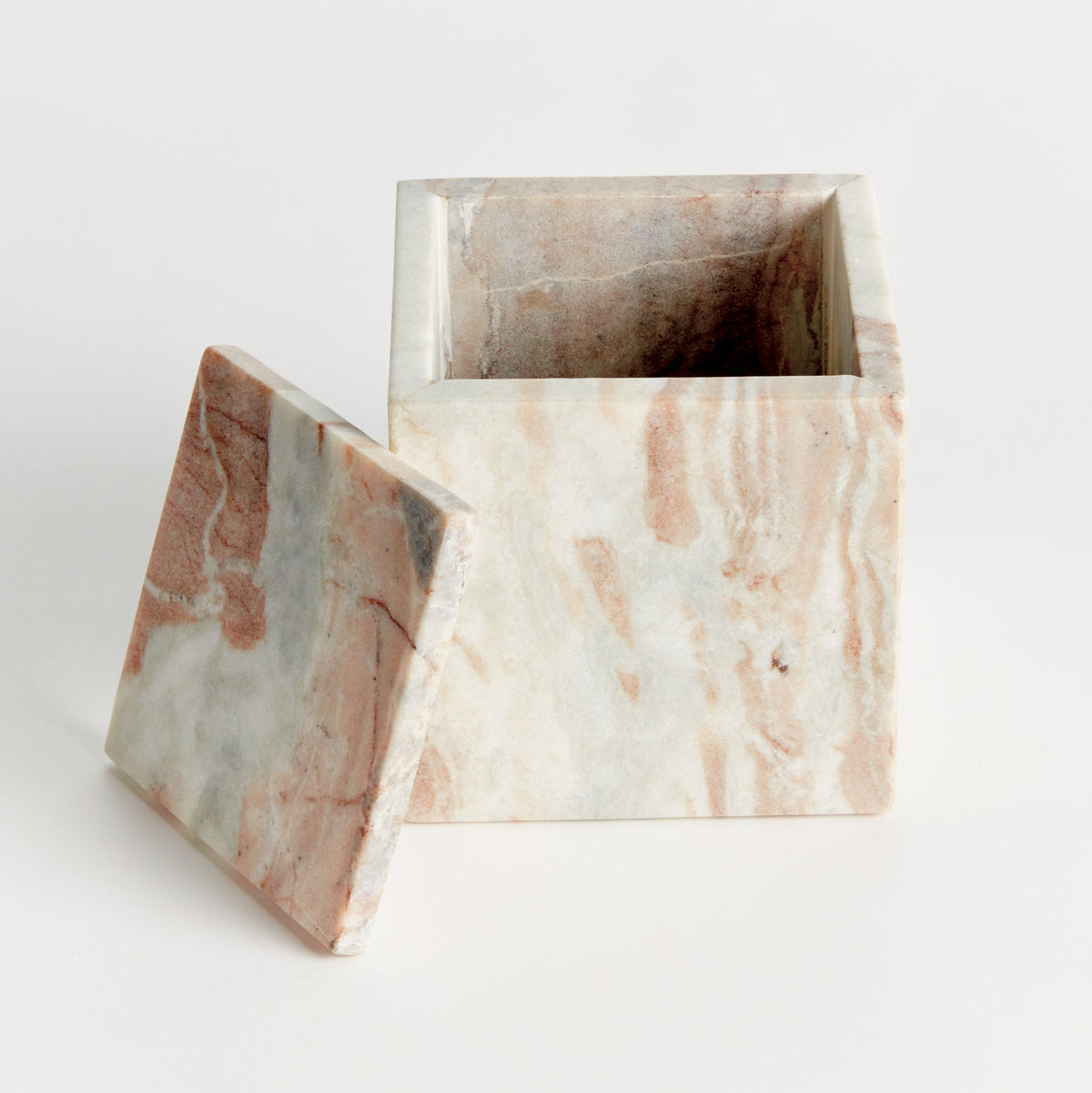 Jaqueline Marble Square Lidded Box Tall