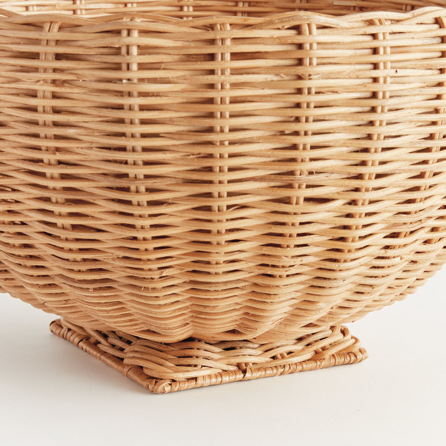 Charleston Rattan Footed Bowl Small - Tan