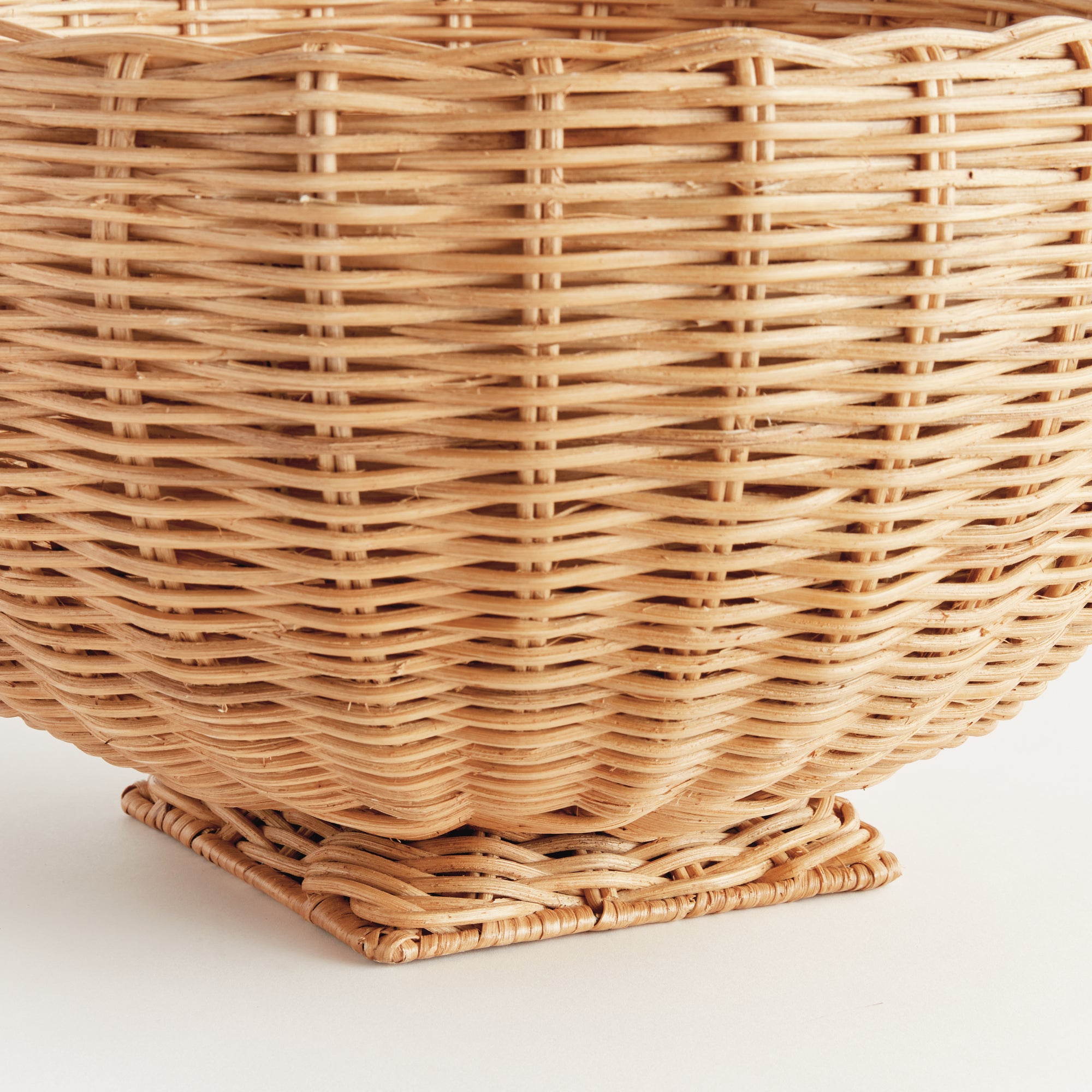 Charleston Rattan Footed Bowl Small - Tan