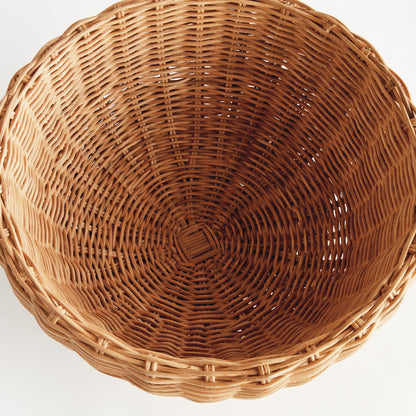 Charleston Rattan Footed Bowl Small - Tan