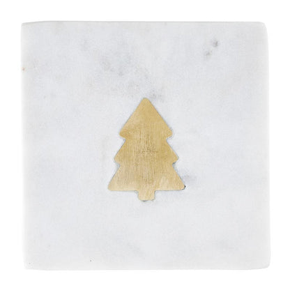 Marble Coasters - Trees - Set of 4