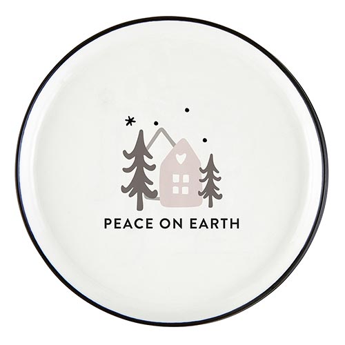 Holiday Appetizer Plates - Merry + Bright - Set of 4