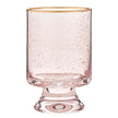 Gold Rimmed Glass - Blush - Old Fashioned- Set of 4