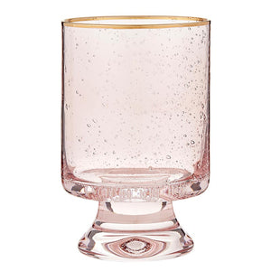 Gold Rimmed Glass - Blush - Old Fashioned- Set of 4