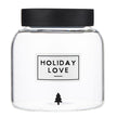 Holiday Glass Pantry Canister - Holiday Love - 42oz