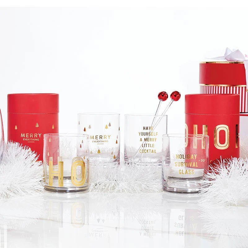 DOF Rocks Glass - Holiday Survival Glass