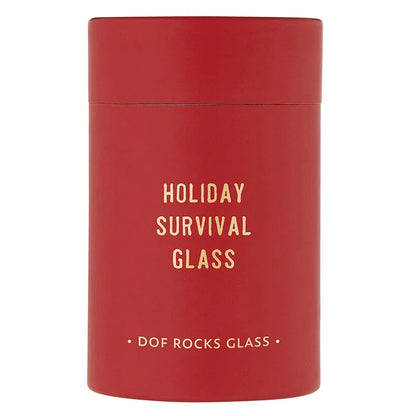 DOF Rocks Glass - Holiday Survival Glass