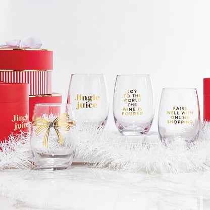 Stemless Wine Glass - Jingle Juice