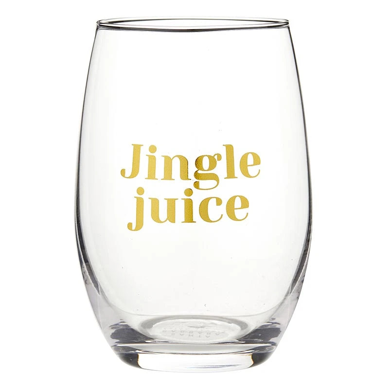 Stemless Wine Glass - Jingle Juice