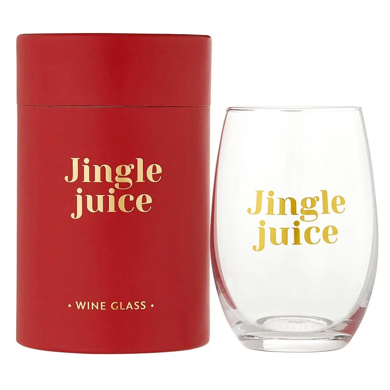 Stemless Wine Glass - Jingle Juice