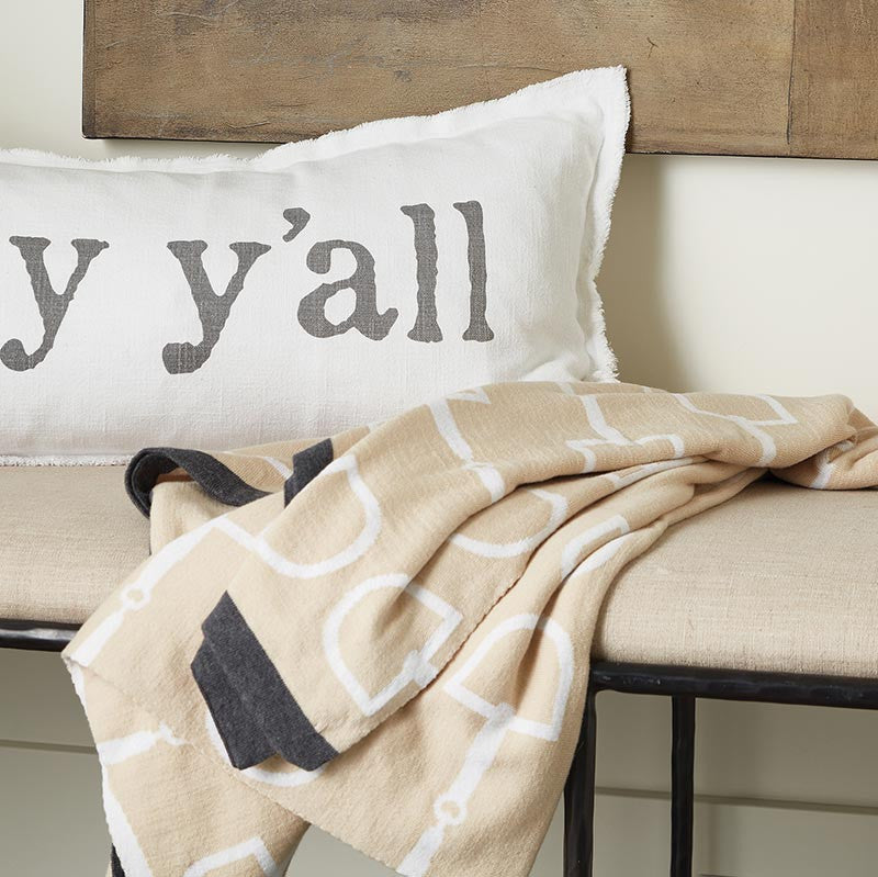 Face to Face Luxe Throw - Equestrian