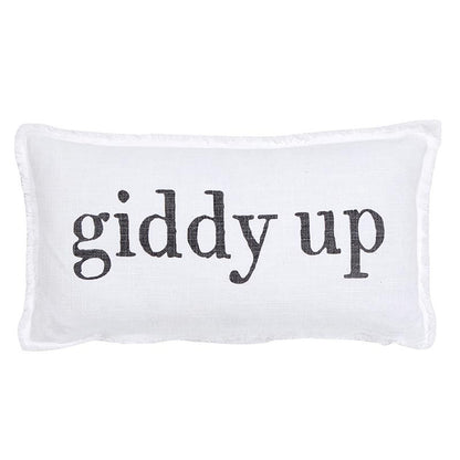 Face to Face Lumbar Pillow - Whoa/Giddy Up