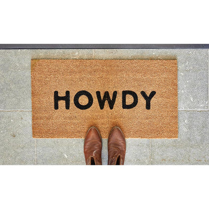 Face to Face Coir Doormat - Howdy