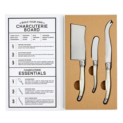 Pearl Charcuterie Book Box - Cheese Knives