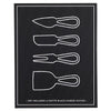 Matte Black Cheese Knives Book Box