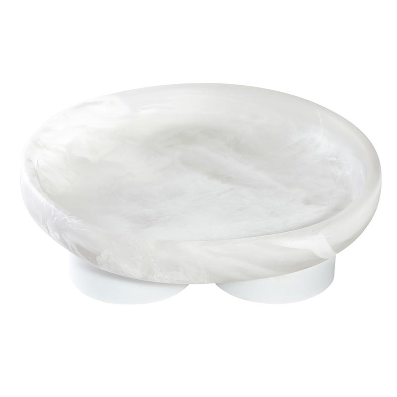 Resin Footed Mini Tray - White