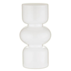 Glass Bubble Vase - Large - White