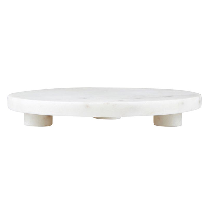 White Marble Footed Tray - 8