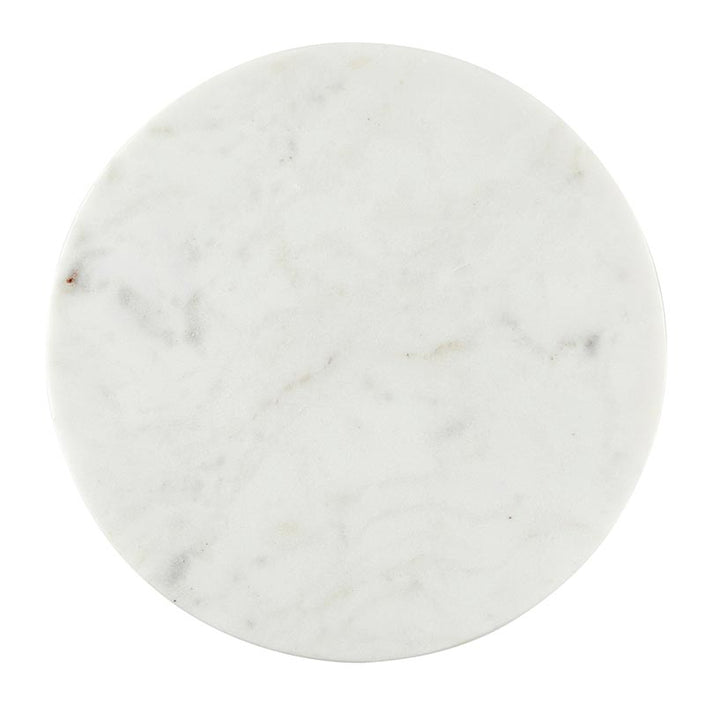 White Marble Footed Tray - 10