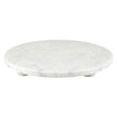 White Marble Footed Tray - 12