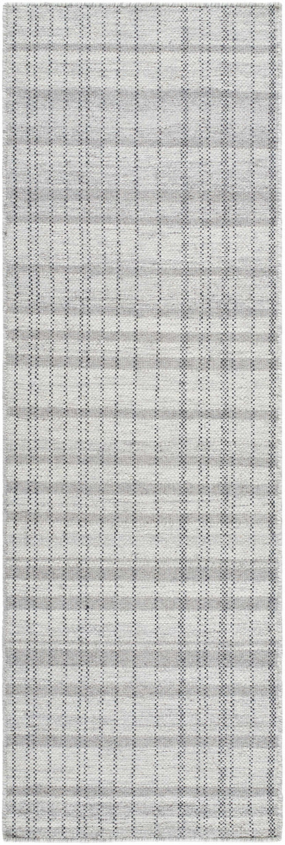 Nissa Blue Gray Checkered Area Rug - Clearance