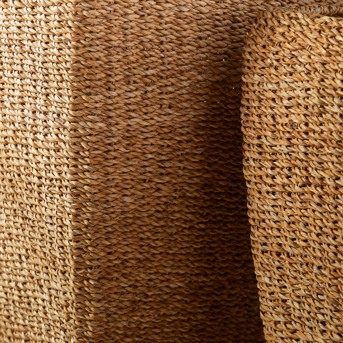 Seagrass Tall Square Planters, Set of 2