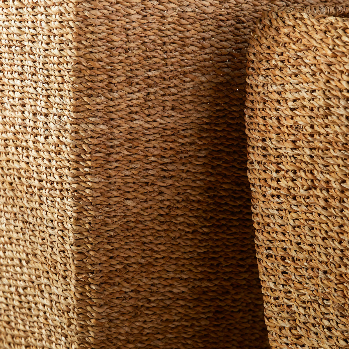 Seagrass Tall Square Planters, Set of 2