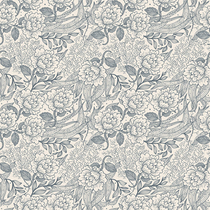 Peony in Indigo