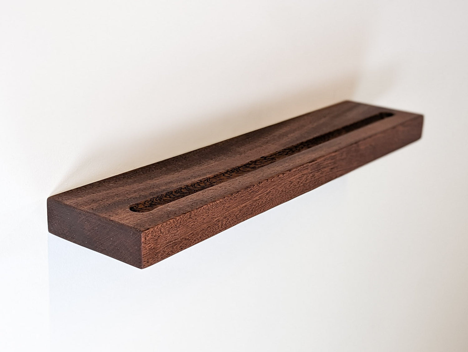 Vinyl Record Floating Shelf in Oak