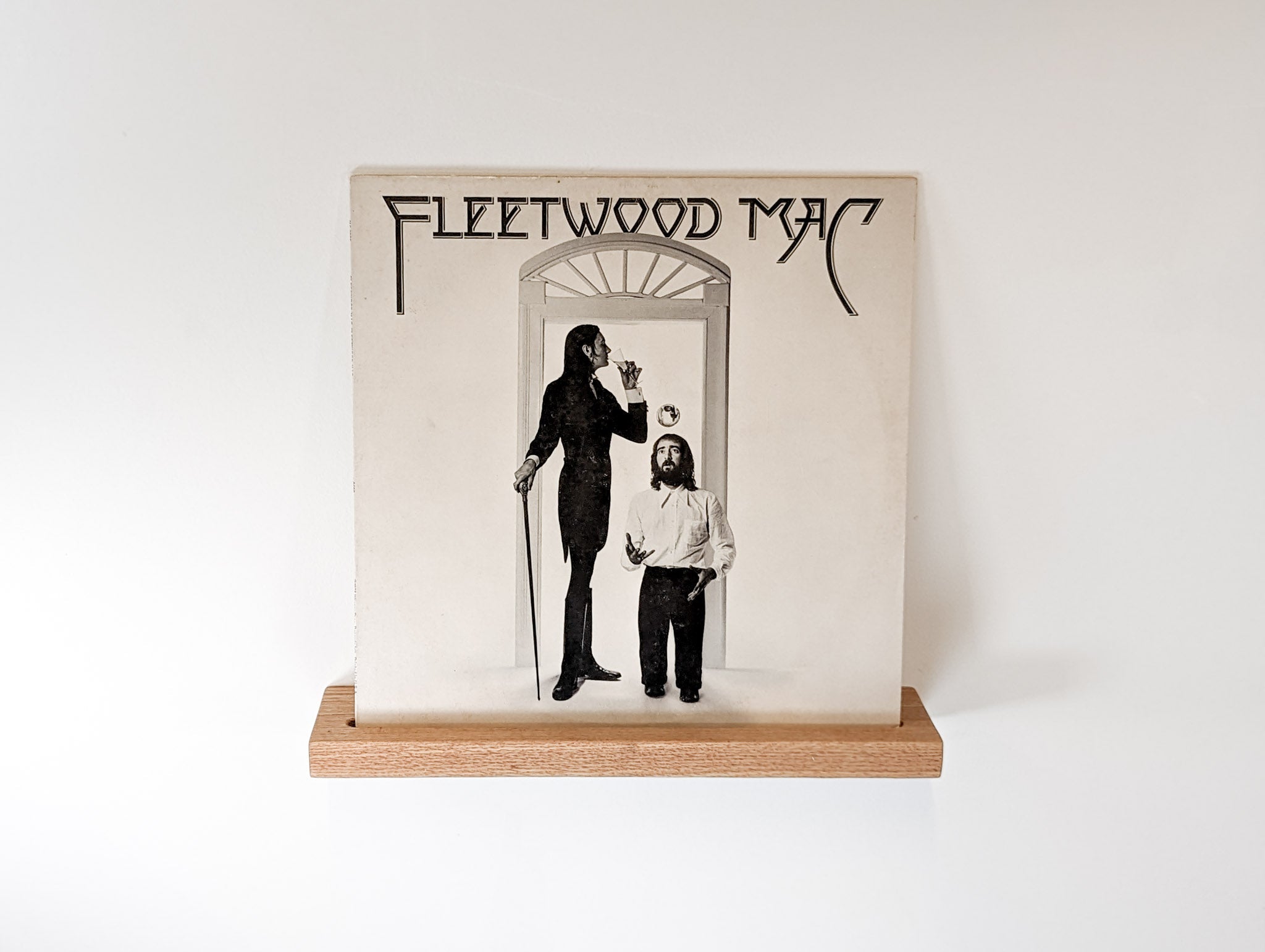 Vinyl Record Floating Shelf in Oak
